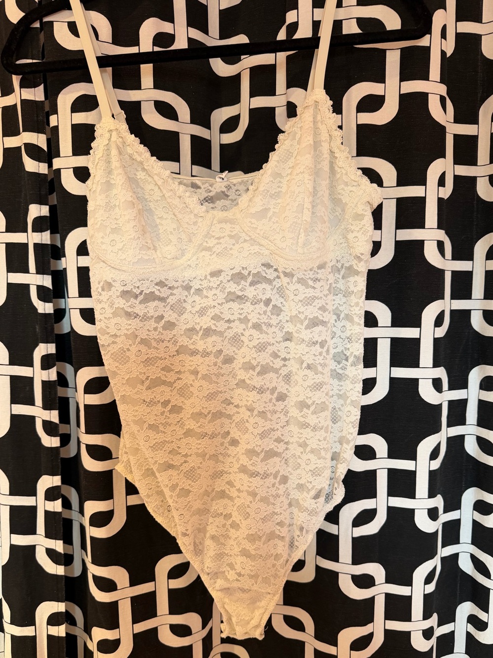 Cream Lace Bodysuit